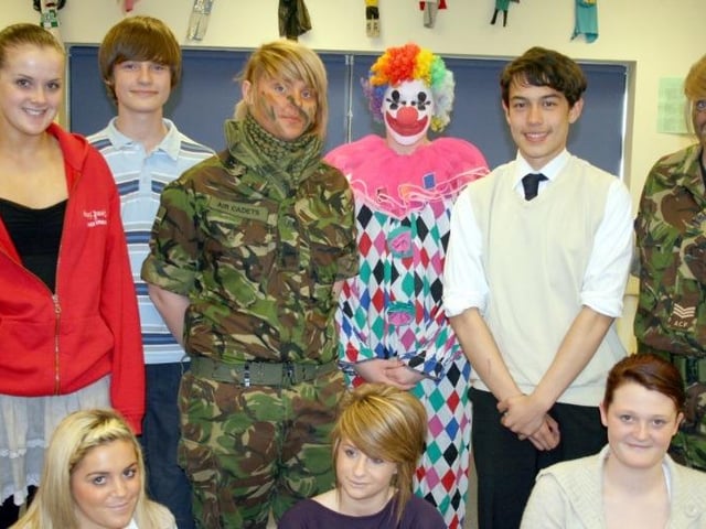 Performing Arts students at All Saints' Catholic School in Mansfield back in 2010.