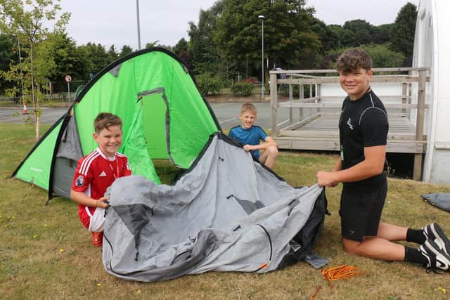 Sports students led the activities supported by staff