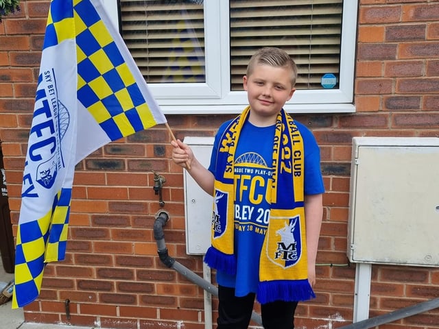 Stags fans march on Wembley.