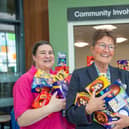 David Wilson Homes delivered Easter eggs to staff at King's Mill Hospital. Photo: Steve Baker