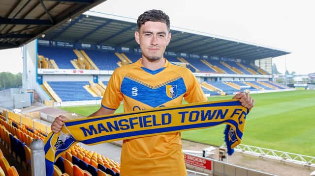 Corey O'Keeffe is eager to get started at Mansfield after joining from Macclesfield. Pic by Chris Holloway The Bigger Picture.media.