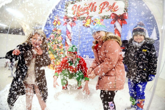 The chance to play in a giant snow globe and have selfies taken is part of a Christmas Jingle Mingle event for shoppers in Mansfield town centre this Saturday (10.30 am to 4 pm). Organised by the Mansfield BID initiative, the free family event also features meets and greets with the Little Princesses, free headbands and toys, face-painting, a children's fairground ride and Christmas card-making.