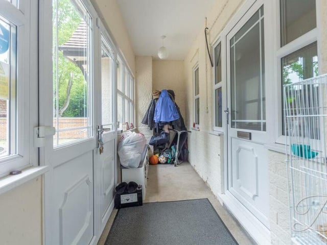 As we step into the Mansfield bungalow, the entrance porch gives access to the hallway, which leads to all the rooms on the ground floor.