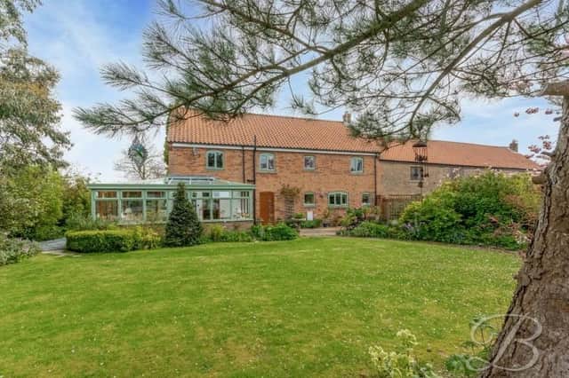 This spectacular four-bedroom barn conversion on Derby Road, Kirkby is on the market for £750,000 with Mansfield estate agents BuckleyBrown.