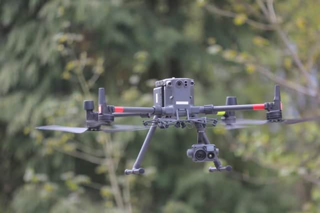 Nottinghamshire Police have arrested a man after caravan reported stolen from the Chesterfield area was swiftly located by officers using a police drone