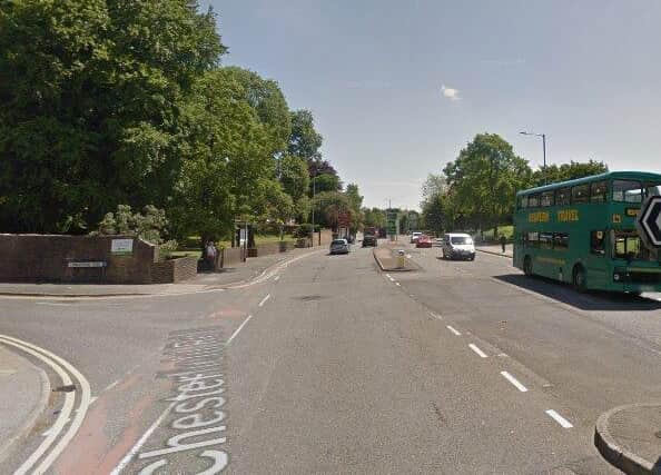 The bike was involved in a collision with a van in Chesterfield Road South (pictured) at the junction with Paulson's Drive.