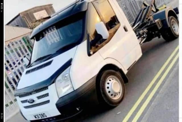 The Ford Transit stolen - Picture Chell Poxon/Facebok