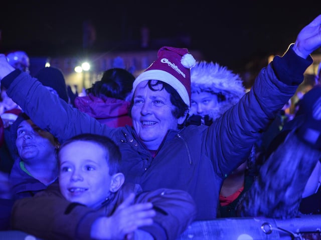 Residents of all ages turned out at the Mansfield Christmas lights switch-on 2019