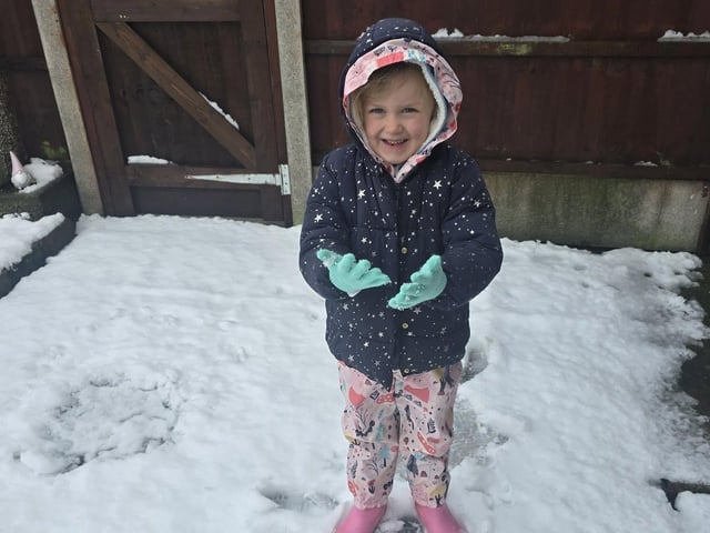 Snow day in Shirebrook.