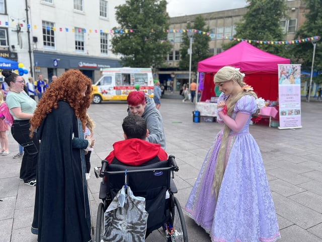 Popular princesses were on the market for meet and greets.