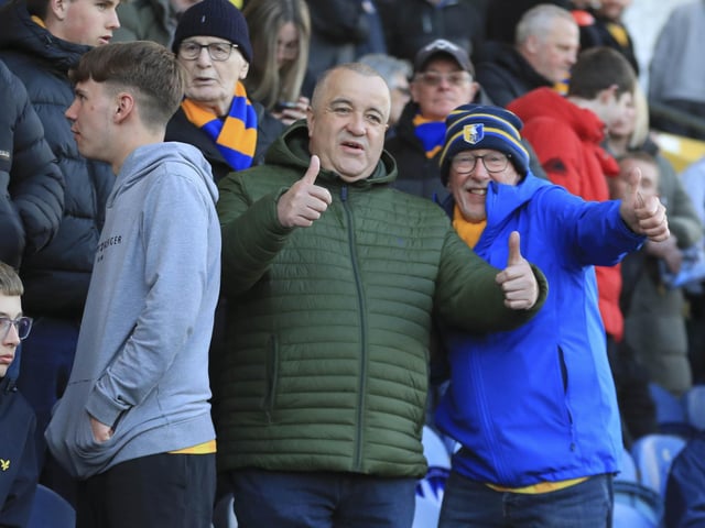 Stags fans at the Leyton Orient game. Photo by Chris & Jeanette Holloway/The Bigger Picture.media