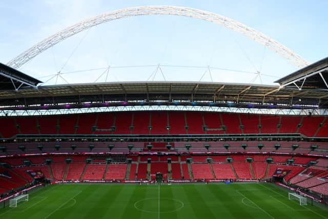 General view inside Wembley Stadium on November 29, 2025 in London, England. (Photo by Eddie Keogh/Getty Images)