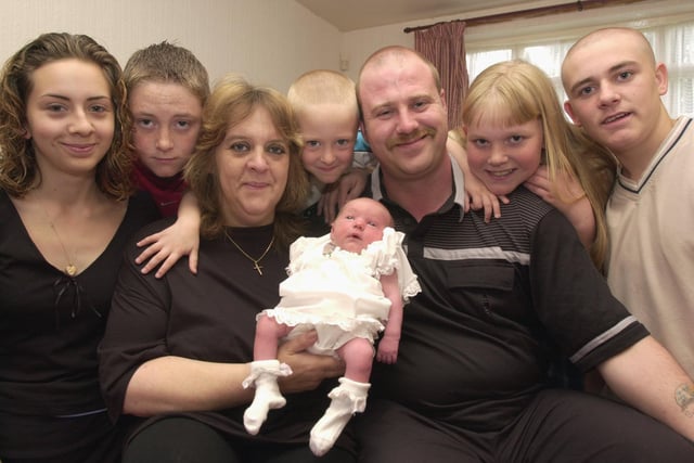 Another bundle of joy for the Short family, Bethany Skye with Mum & Dad Sheryl & Scott with brothers & sisters from LtoR Donna (18), Mark (13) ,James (five), Lizzy (12) and Craig (15) at home in Wheta Road