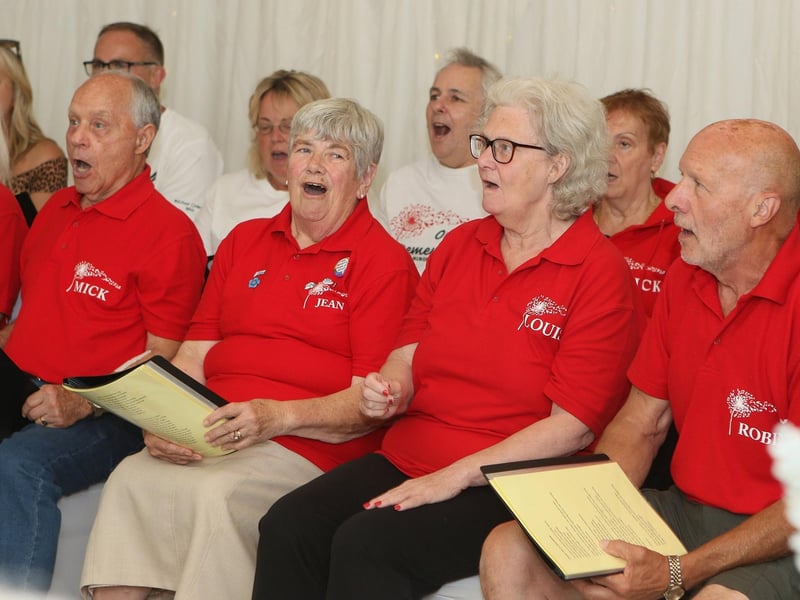 Our Dementia Choir entertained guests.
