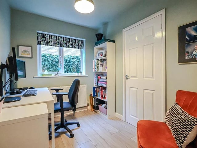 The property has ample space for a home office.