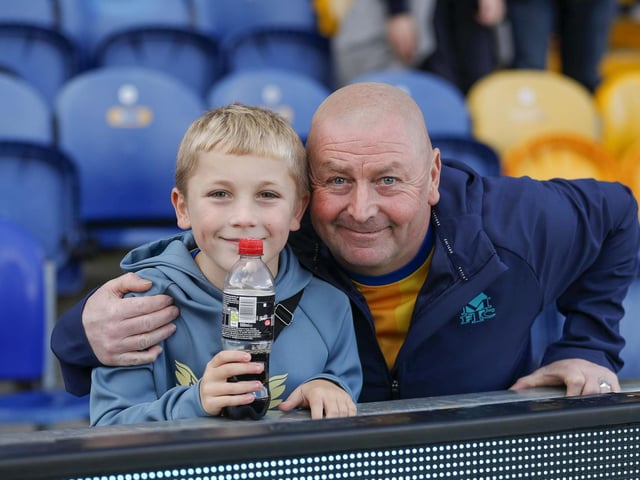 Stags fans at the Stevenage game.