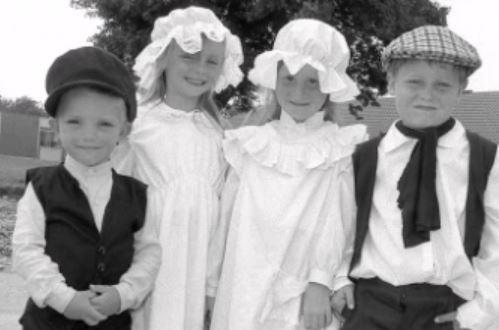 Victorian Day at Kirkby Woodhouse School in 1980.