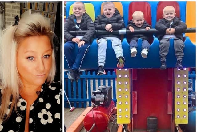 Kelly Firth took her grandson's on a trip to Blackpool using the winnings. 