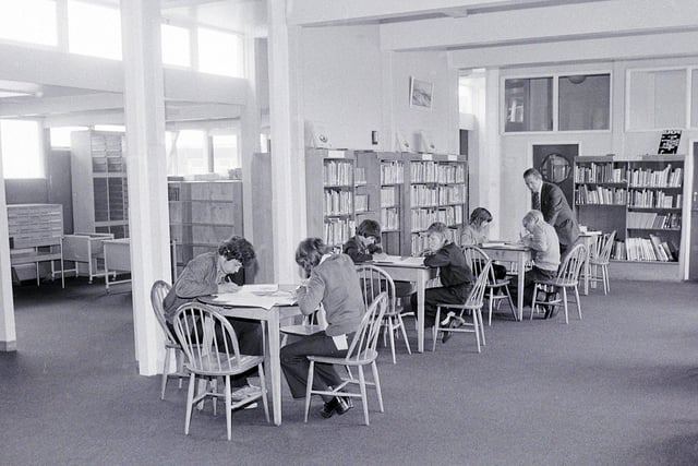 Pupils studying in the library - does this bring back fond memories?