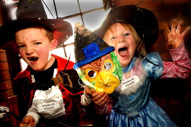 Halloween, including making masks, is the theme of many events and activities offering fun for the kids during school half-term in Mansfield. (PHOTO BY: Frank Orrell)