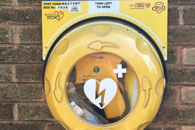 Like all other Nottinghamshire fire stations, Hucknall now has a defibrillator anyone can use