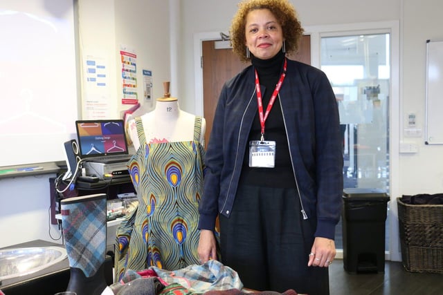 Some of the clothing designs on show during the student's industry week.