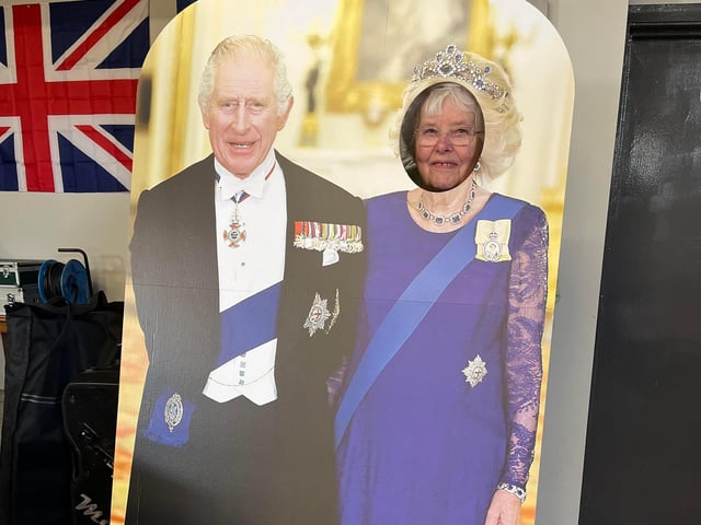 Plenty of fun was had with a life-sized cut-out of King Charles III.