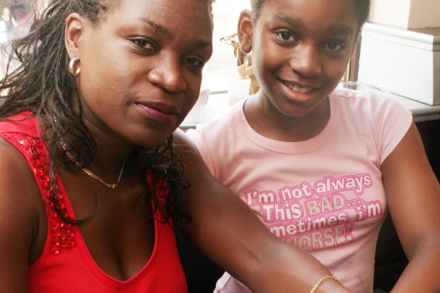 2006: Pictured at the Kimberley Outreach Church fun day are Denise McPherson and Maya-Louise McPherson,11.