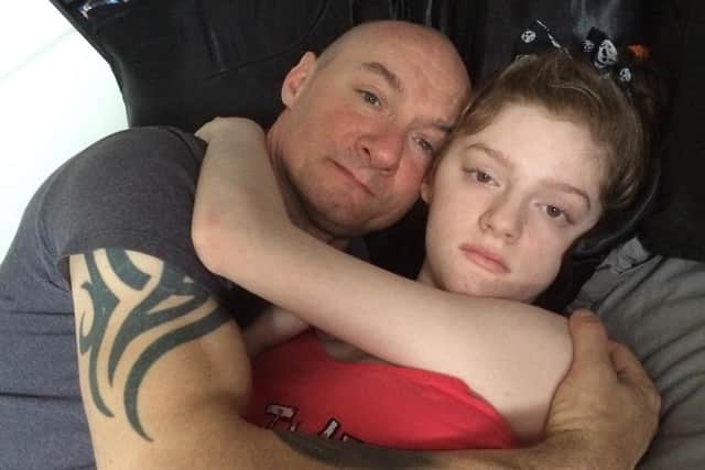 Carl Slaney with his daughter Corah Slaney.