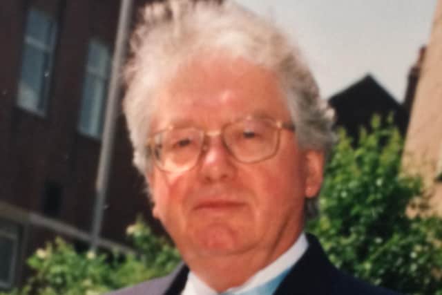 Former Mansfield teacher Alan Harries, who inspired Pete to take up writing.