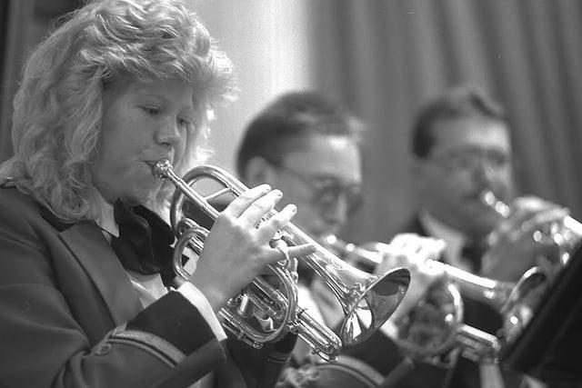 Clipstone Colliery Band's 60th Anniversary in 1989.