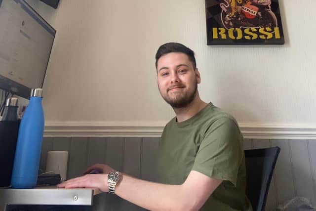 Accounts apprentice Michael Nock feels more resilient and better organised since working from home.