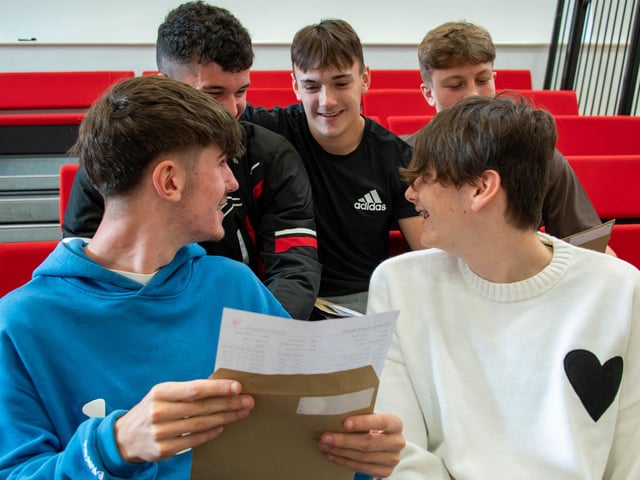 Samworth Church Academy pupils Harry Bryant, Jacob Mason-Walker, Callum Yates, Lewis Bradley and Owen North.