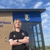 Mansfield Town Ladies boss Andi Bell - ready for derby day.