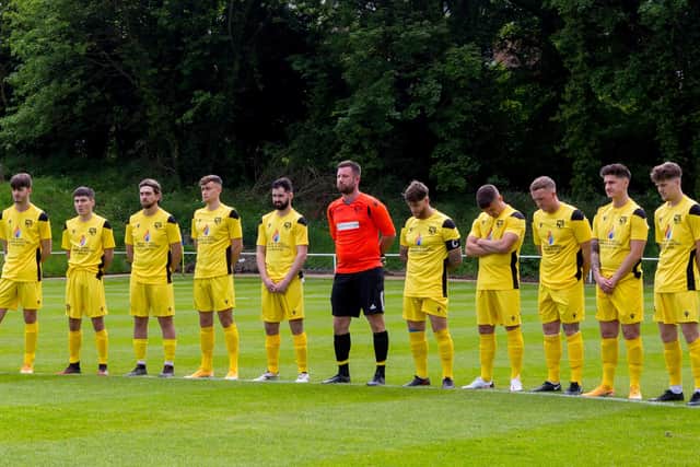 Both sides paying respect to Sherwood's ex-player Andy Francis.