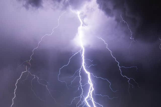 Thunderstorms are set to start in Mansfield at 3am and last until Saturday.    (Photo credit should read CHANDAN KHANNA/AFP via Getty Images)