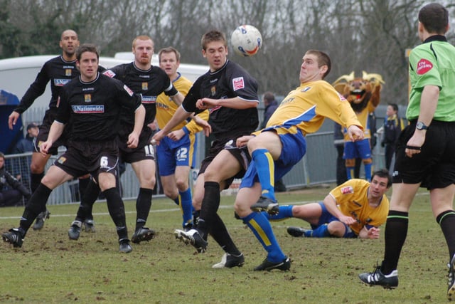 Stags host Northampton in 2006 as they won 1-0 thanks to Richie Barker's goal.