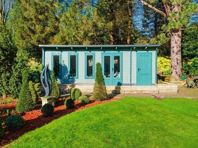 The outbuildings exceed 1,200 sq ft including workshops and this stunning garden room - offering flexibility for hobbies, storage, home working or further lifestyle use.