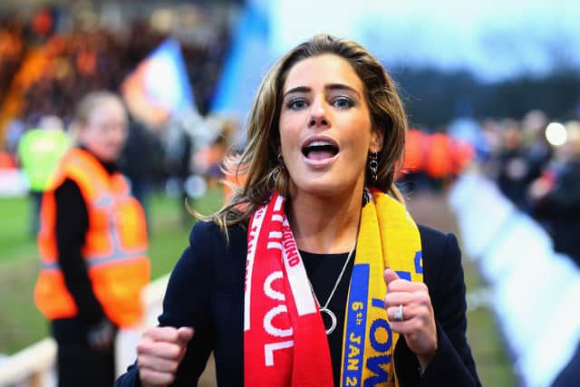 Carolyn Radford, CEO of Mansfield Town FC, who has been robbed in Portugal (Photo by Clive Mason/Getty Images)