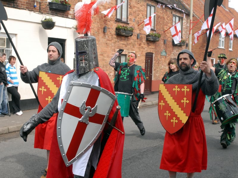 Celebrations for St. George's Day in Ollerton, 2010.