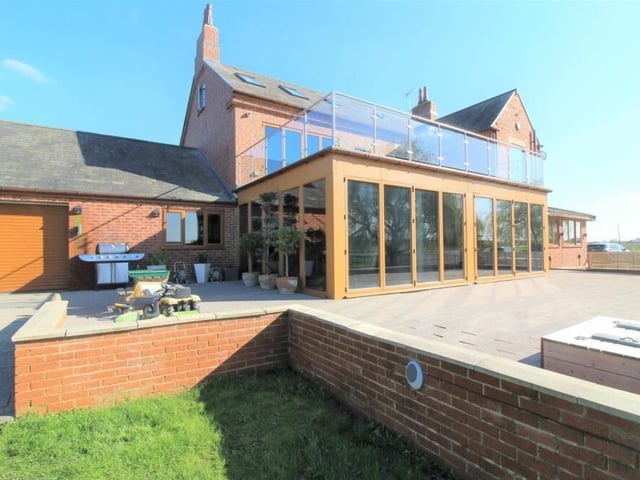 Two of the property's most prized assets -- its balcony and integral garage.