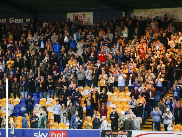 Stags fans enjoy the return of football.