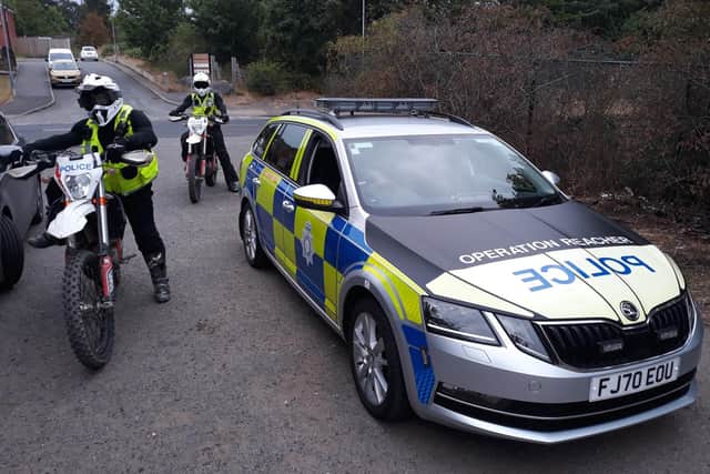 Officers from the Mansfield Operation Reacher team ready for action.