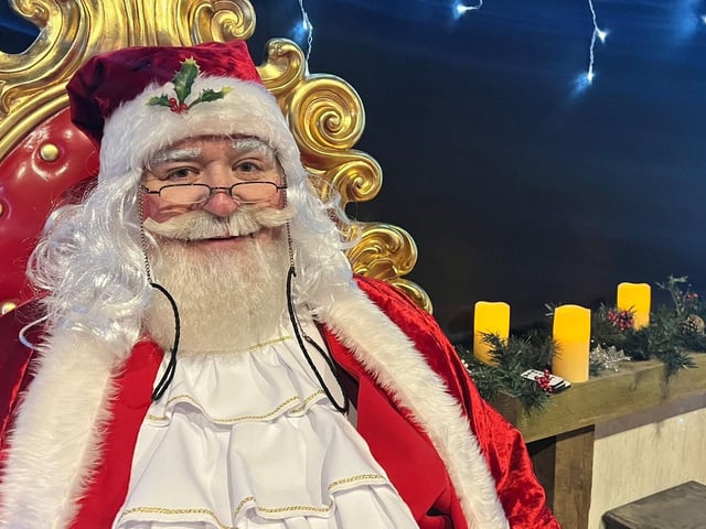 Families can meet Santa in his grotto.