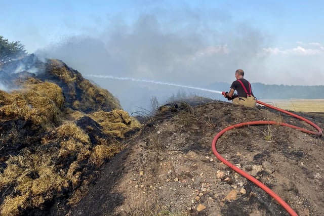 With resources stretched, the fire service was grateful for help from crews across the county yesterday, including two appliances from Ashfield fire station in Kirkby. Even though it was the hottest day of the year on record, the team posted on Facebook that it was simply "pleased to keep communities safe".