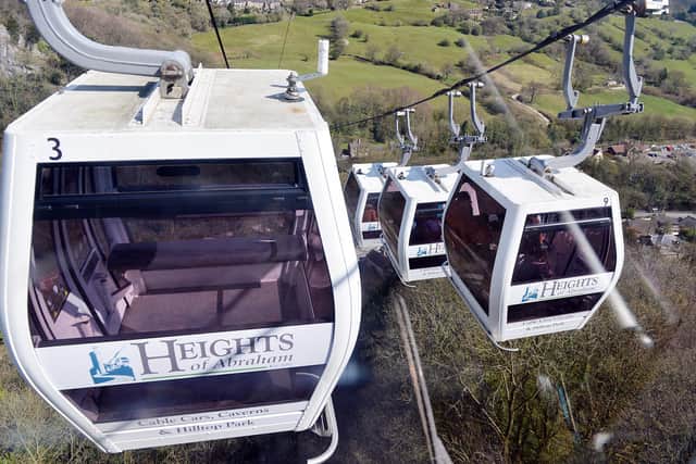 Take a cable car high up the Derwent Valley at the Heights of Abraham in Matlock Bath.
