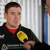 Mansfield Town manager Nigel Clough post match interview. Photo credit - Chris & Jeanette Holloway / The Bigger Picture.media
