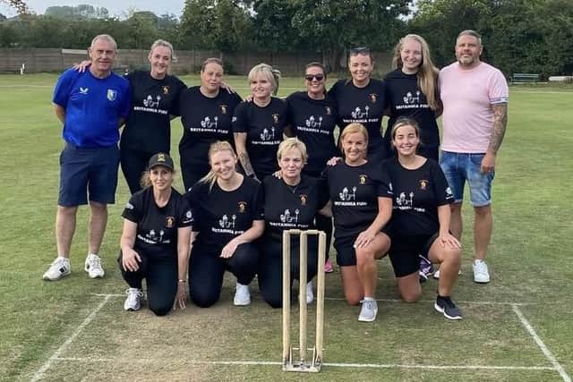 The new Blidworth Colliery Welfare Ladies cricket team.