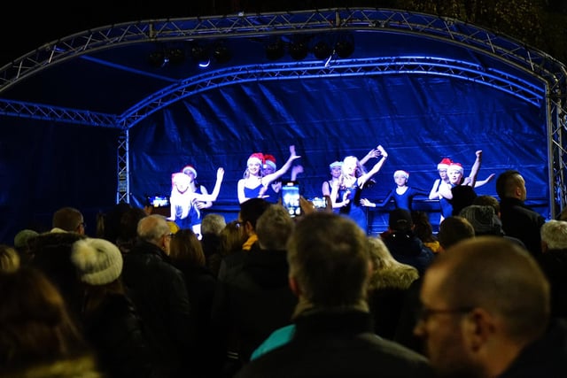 There was plenty of song and dance to bring the festive cheer to Kirkby.
