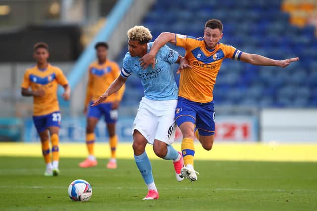 Ollie Clarke. (Photo by Manchester City FC/Manchester City FC via Getty Images)